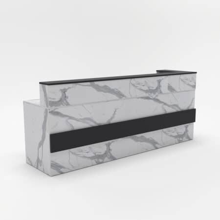 Quầy Lễ Tân Giả Đá 2m4-QLTF2m4