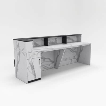 Quầy Lễ Tân Giả Đá 2m4-QLTF2m4
