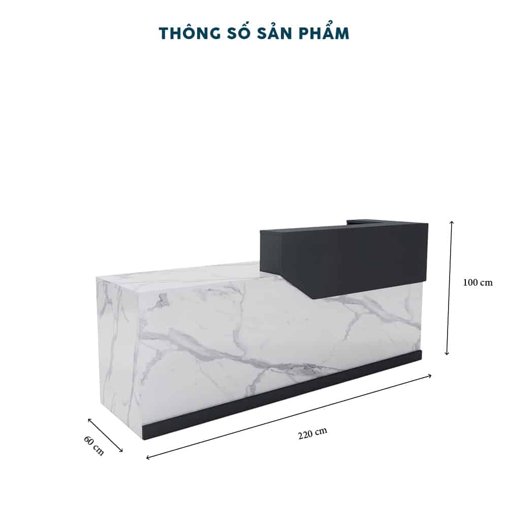 Quầy Lễ Tân 2m2-QLTF2m2