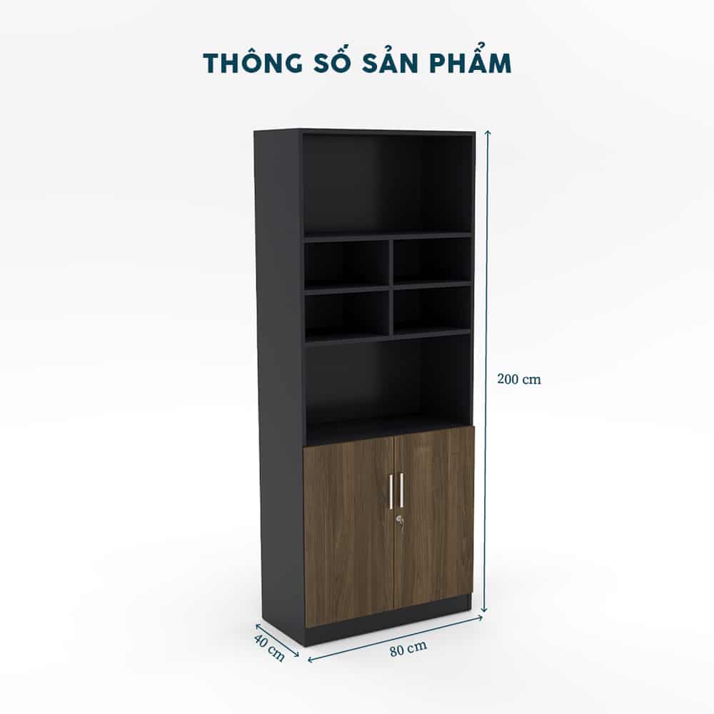 Tủ Hồ Sơ Gỗ 80cm THSF003
