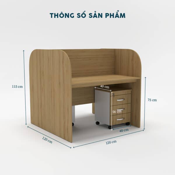 Cụm bàn làm việc 2 người-FCBNV8