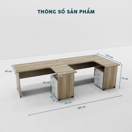 Cụm bàn làm việc 2 người-FBNV1
