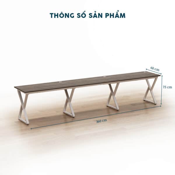 Cụm Bàn Nhân Viên 3 Người-FCBNV72