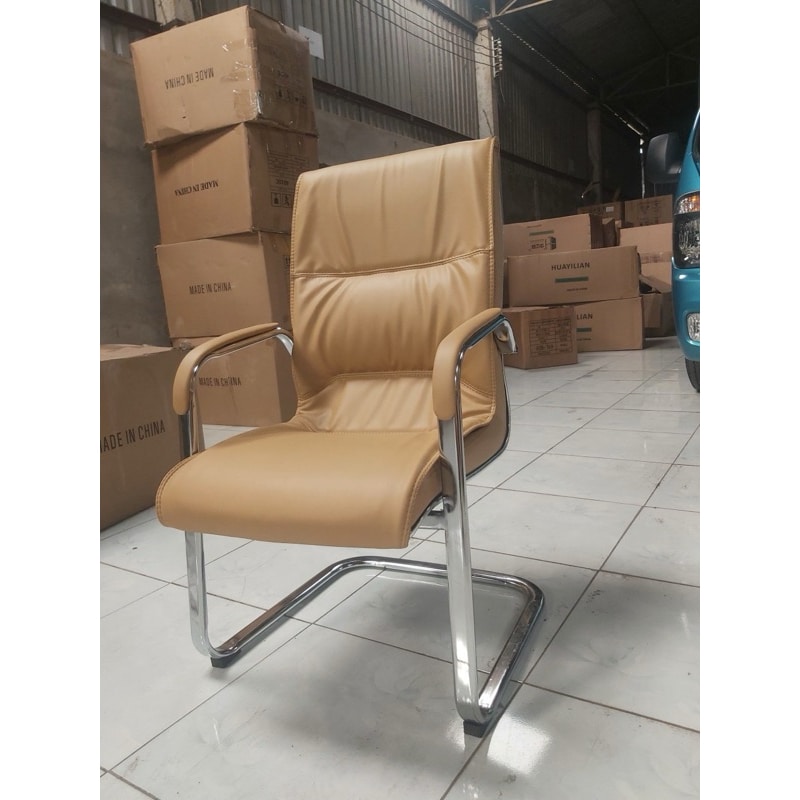 Ghế Họp Đệm Da Cao Cấp W118 Màu Nâu