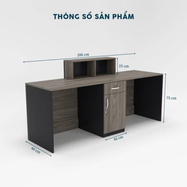 Quầy Lễ Tân 2m-QLTF2m