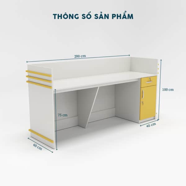 Quầy Lễ Tân 2m-QLTF2m