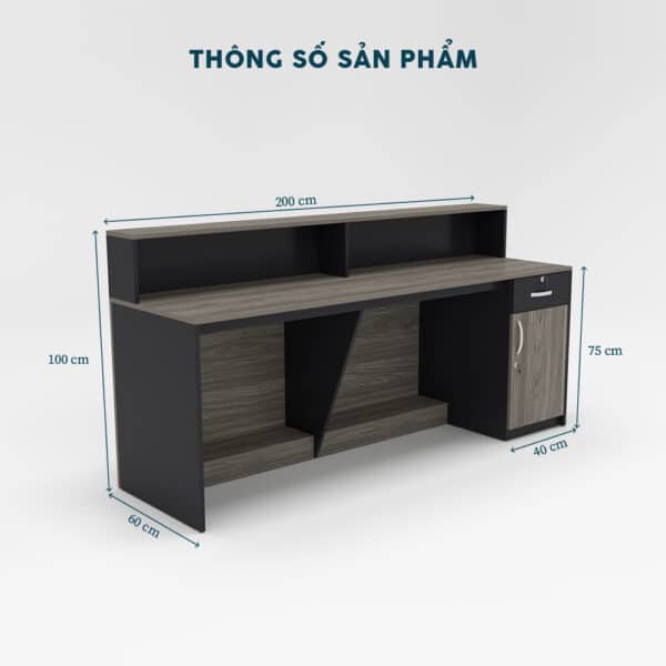 Quầy Lễ Tân 2m-QLTF2m
