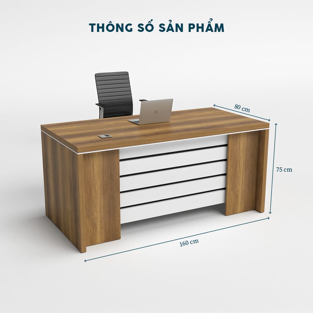 Bàn Giám Đốc 1m6 BGDF026