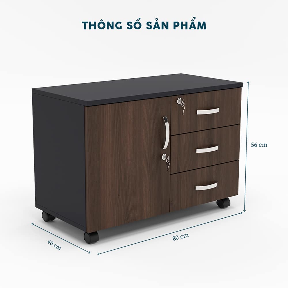 Hộc Tủ Di Động HTF09