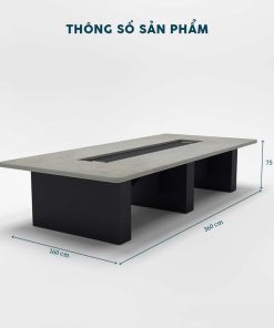 Bàn Họp Gỗ Dài 3m6 BHF22-3616