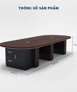 Bàn Họp Dài 3m6 BHF17-3614