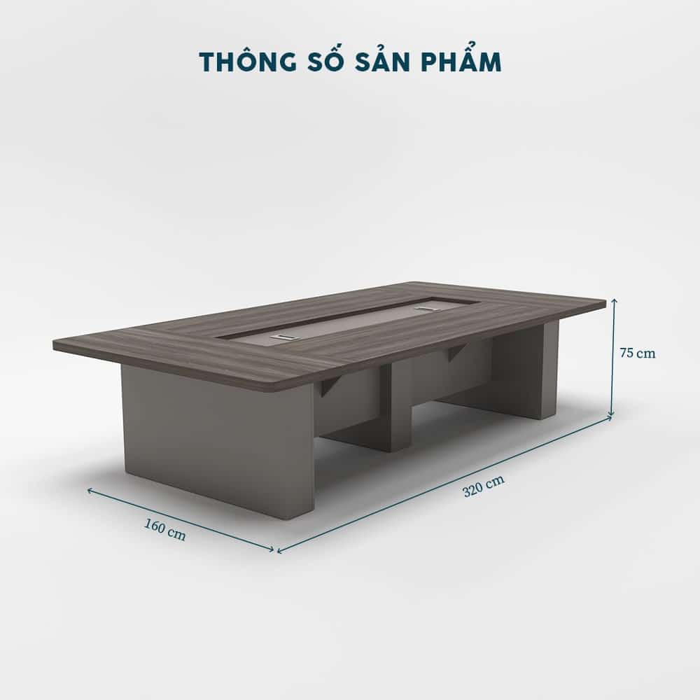 Bàn Họp Gỗ Dài 3m2 BHF22-3216 - Ảnh 2