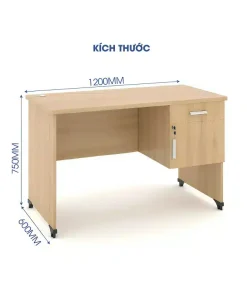 Bàn làm việc 1m2 có hộc-B102