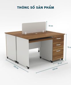 Cụm bàn làm việc 2 người-FCBNV1