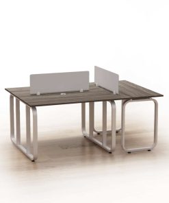 Cụm Bàn Nhân Viên 3 Người Chân Sắt-BLVF1