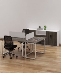Cụm Bàn Nhân Viên 3 Người Chân Sắt-BLVF1