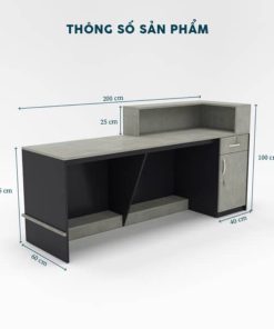 Quầy Lễ Tân 2m-QLTF2m