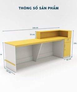 Quầy Lễ Tân 2m4-QLTF2m4