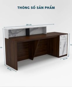 Quầy Lễ Tân 2m-QLTF2m