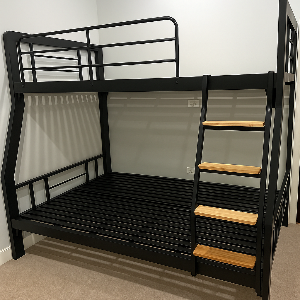 Giường Tầng Sắt Lệch 1m4 X 1m6 × 2m – Gt1416