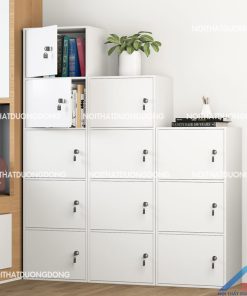 Tủ locker gỗ 1 cột 4 ngăn – LK13