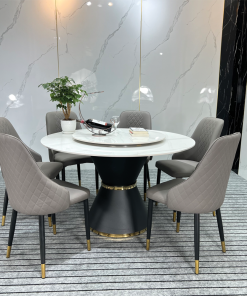 Bộ Bàn ăn Tròn Xoay Nhập Khẩu Ba 65