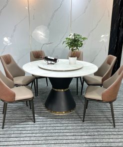 Bộ Bàn ăn Tròn Xoay Nhập Khẩu Ba 65