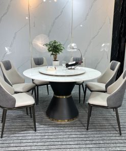 Bộ Bàn ăn Tròn Xoay Nhập Khẩu Ba 65