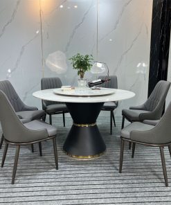 Bộ Bàn ăn Tròn Xoay Thông Minh Hiện đại Ba 66