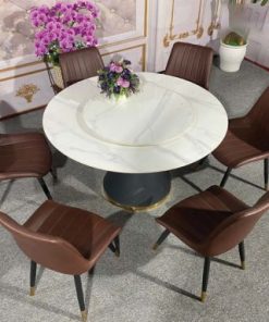 Bộ Bàn ăn Xoay Tròn Thông Minh Ba 63