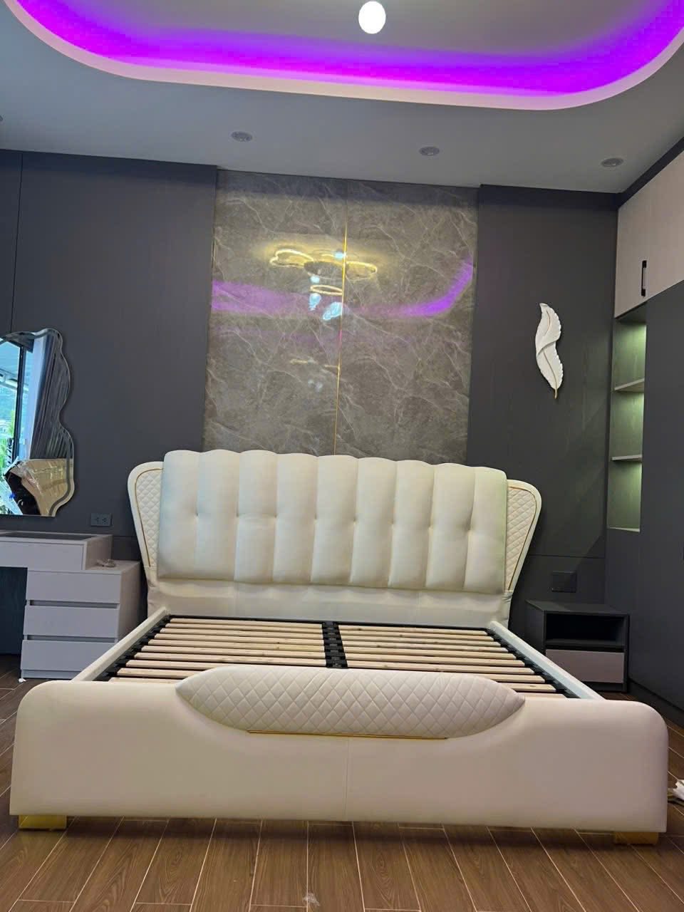 Giường Ngủ Bọc Da đẹp Hiện đại Gn 45