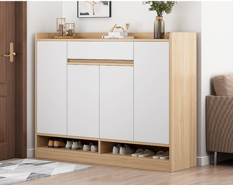 Tủ Giày Gỗ Công Nghiệp 4 Cánh Tg 06