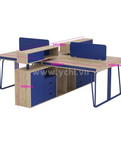 Cụm Bàn Làm Việc 4 Người – Cblv21