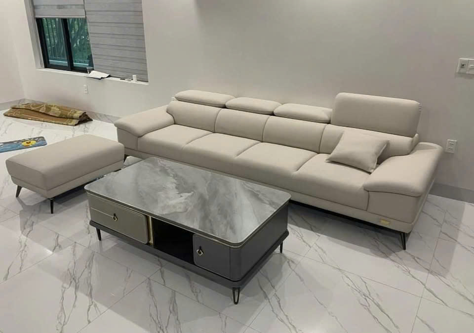 Bộ Sofa Da đẹp Hiện đại Cho Phòng Khách Sf 124