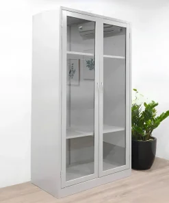 Tủ sắt 2 cánh kính cánh dài - TS01