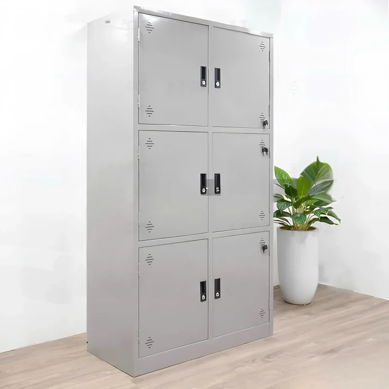 Tủ Sắt 6 Ngăn Màu Ghi Ts17