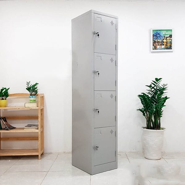 Tủ locker sắt 4 ngăn một cột TL-01