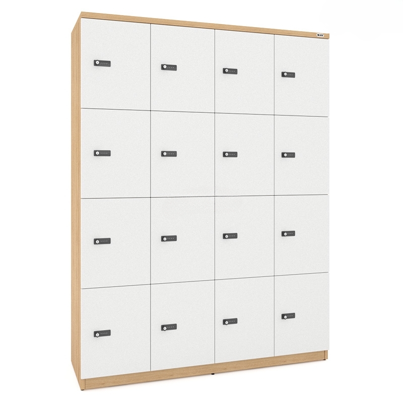 Tủ Locker Gỗ 16 Cánh Khoá Mật Mã Hiện đại Tl88