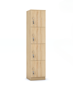 Tủ tài liệu gỗ 4 ngăn một cột - TL165